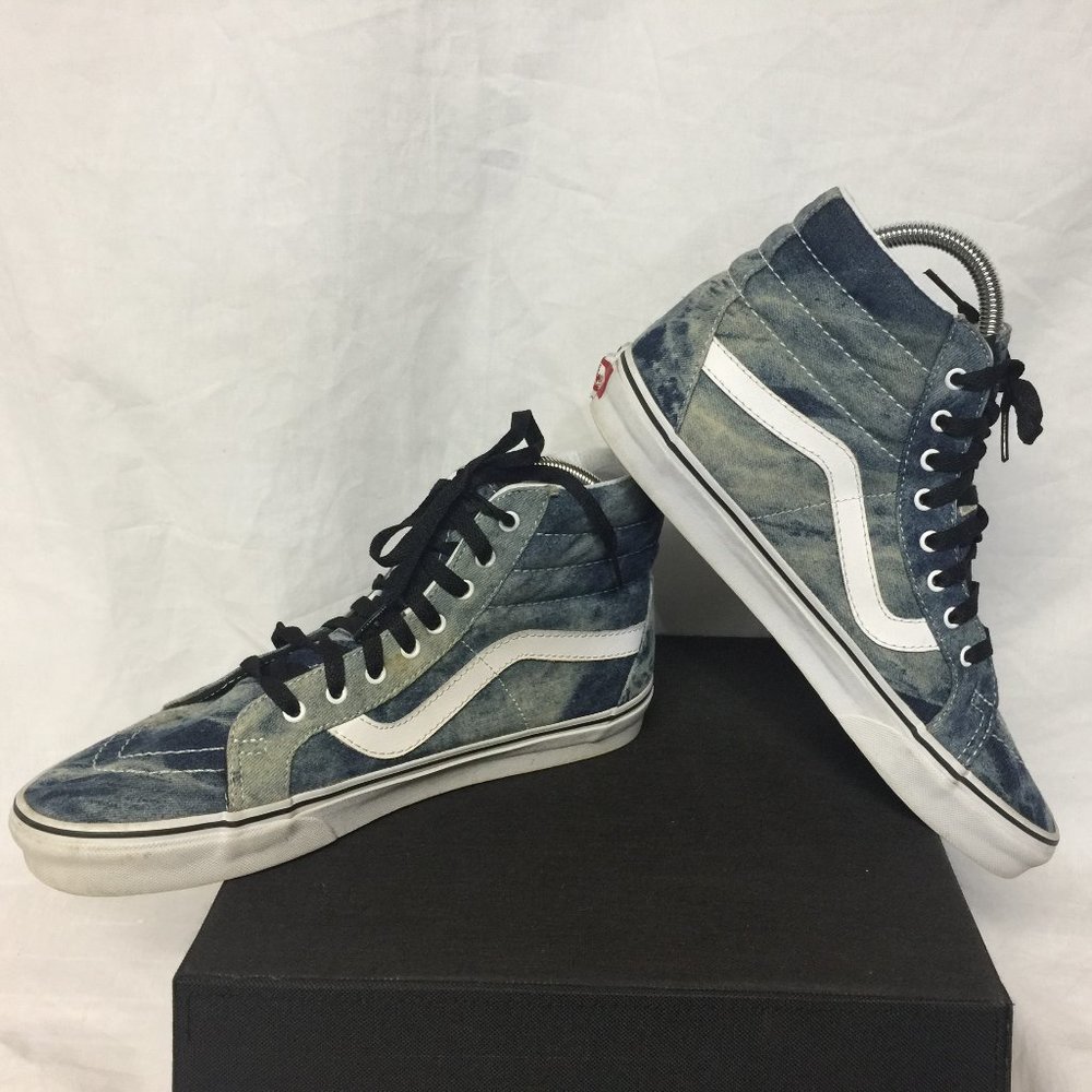 Men's Vans Tie-dye design style skateboard shoes size 10 Blue